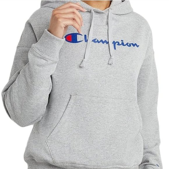 Champion Tops - Gray Champion Hoodie Medium